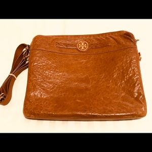Tory Burch Brown Leather Laptop Bag